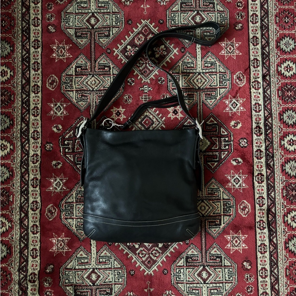 Vintage Coach 1415 Legacy Slim Tassel Leather Crossbody Shoulder Bag